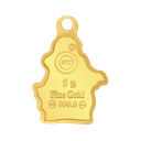 24k " ام خماس  " Yellow Gold Ingot - 5g 