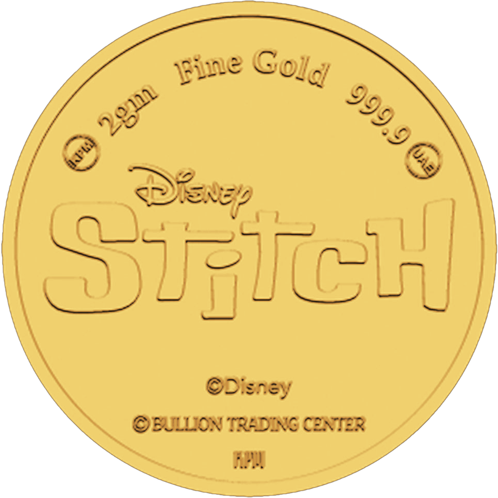  24k " STITCH " Yellow Gold Coin - 2g