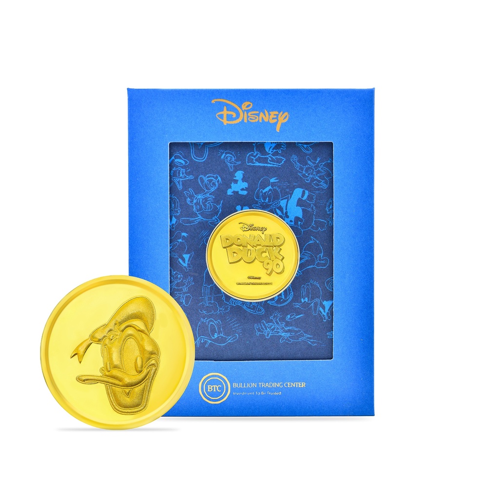 24k " Disney - Donald Duck" Yellow Gold Coin - 4g 