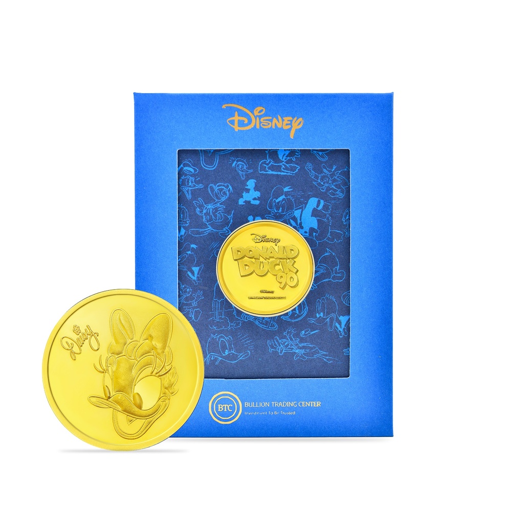 24k " Disney - Daisy Duck " Yellow Gold Coin - 2g