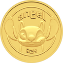  24k " STITCH " Yellow Gold Coin - 8g  