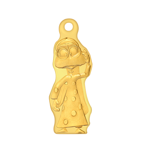 24k " أم علاوي  " Yellow Gold Ingot Wearable- 5g   